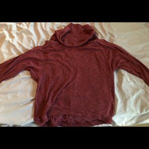 Old navy maroon red cowl neck sweater